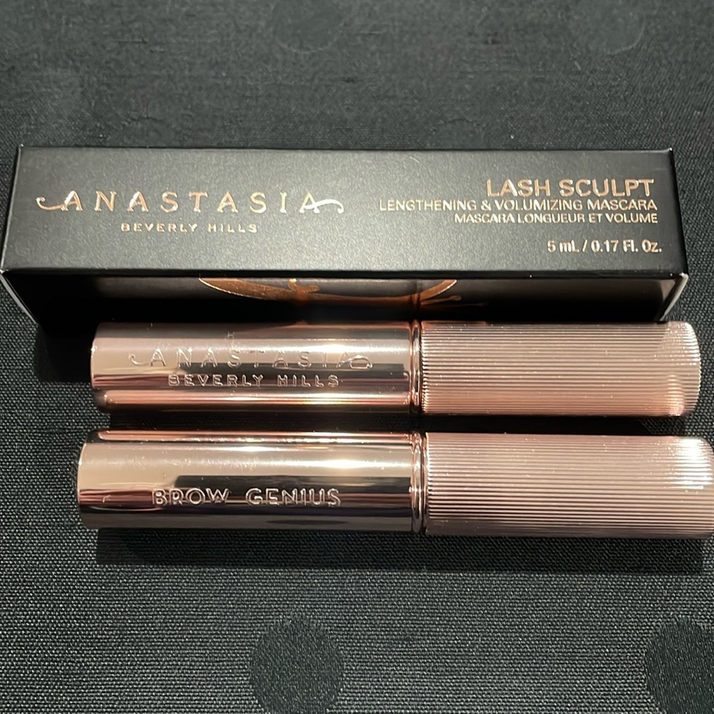 NEW! Anastasia Beverly Hills- 2 sample Brow Genius and 1 Sample Lash Sculpt